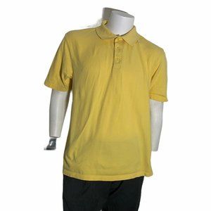 Dockers Mens XL Polo T Shirt Short Sleeve Yellow